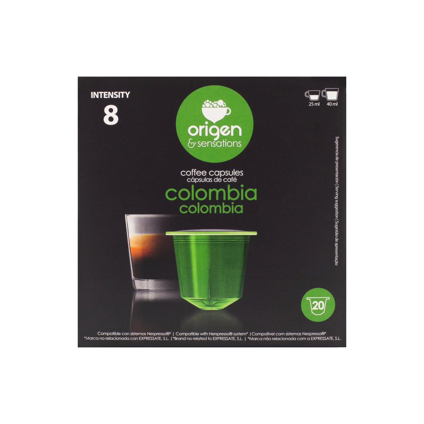 Cápsulas de Café Colombia