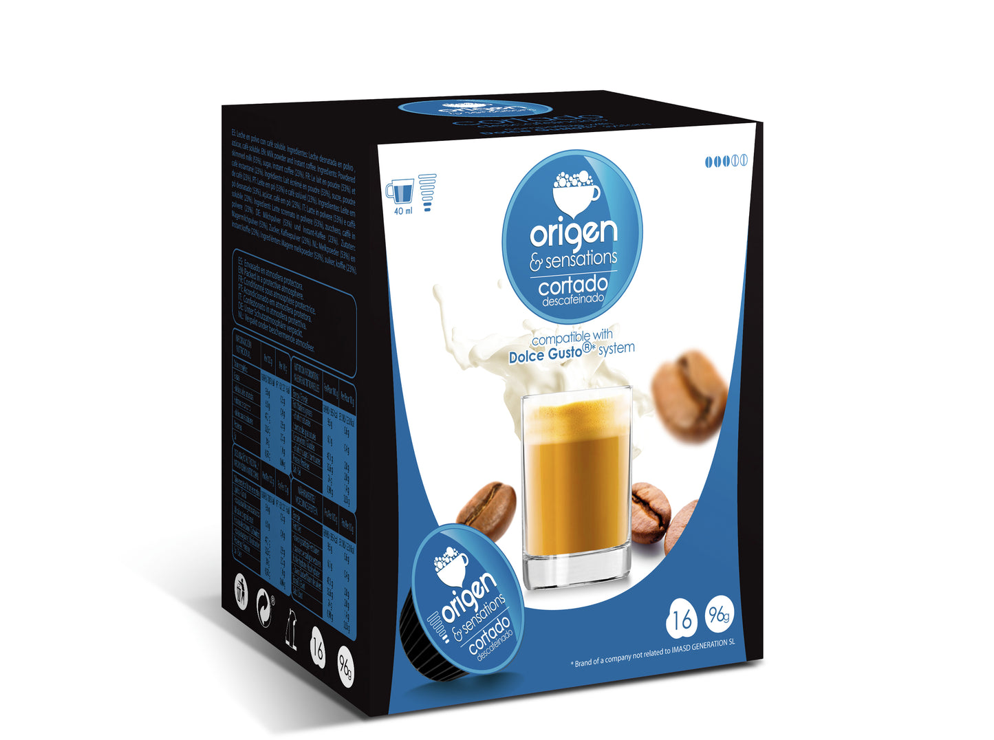 Cápsulas de Café Cortado Descafeinado