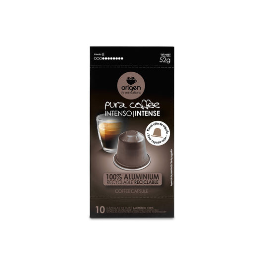 Cápsulas de aluminio Café Intenso (10 caps) · Pura Coffee