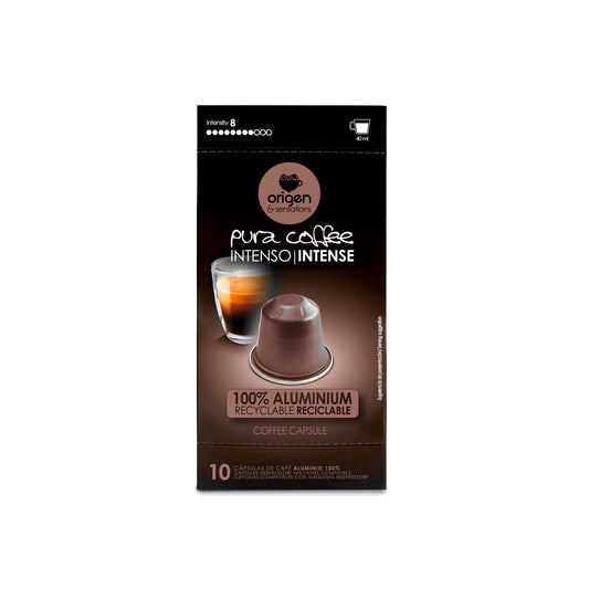 Cápsulas de aluminio Café Intenso (10 caps) · Pura Coffee