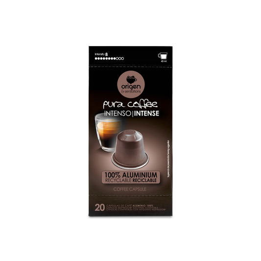 Cápsulas de aluminio Café Intenso (20 caps) · Pura Coffee