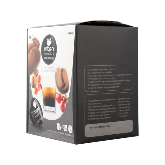 Capsulas compatibles dolce gusto ®* Origen & Sensations | 2 x chocolate | 2  x leche | Total 64 cápsulas