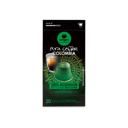 Cápsulas de aluminio Café Colombia (20 caps) · Pura Coffee