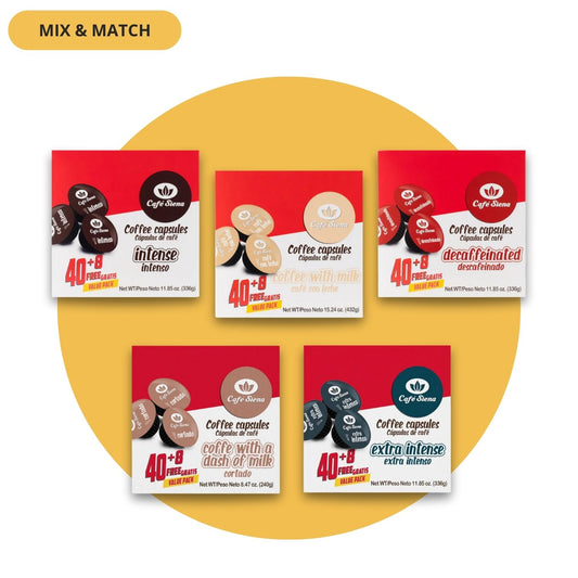 Pack Ahorro Café Siena Compatibles Dolce Gusto® · Mix & Match!