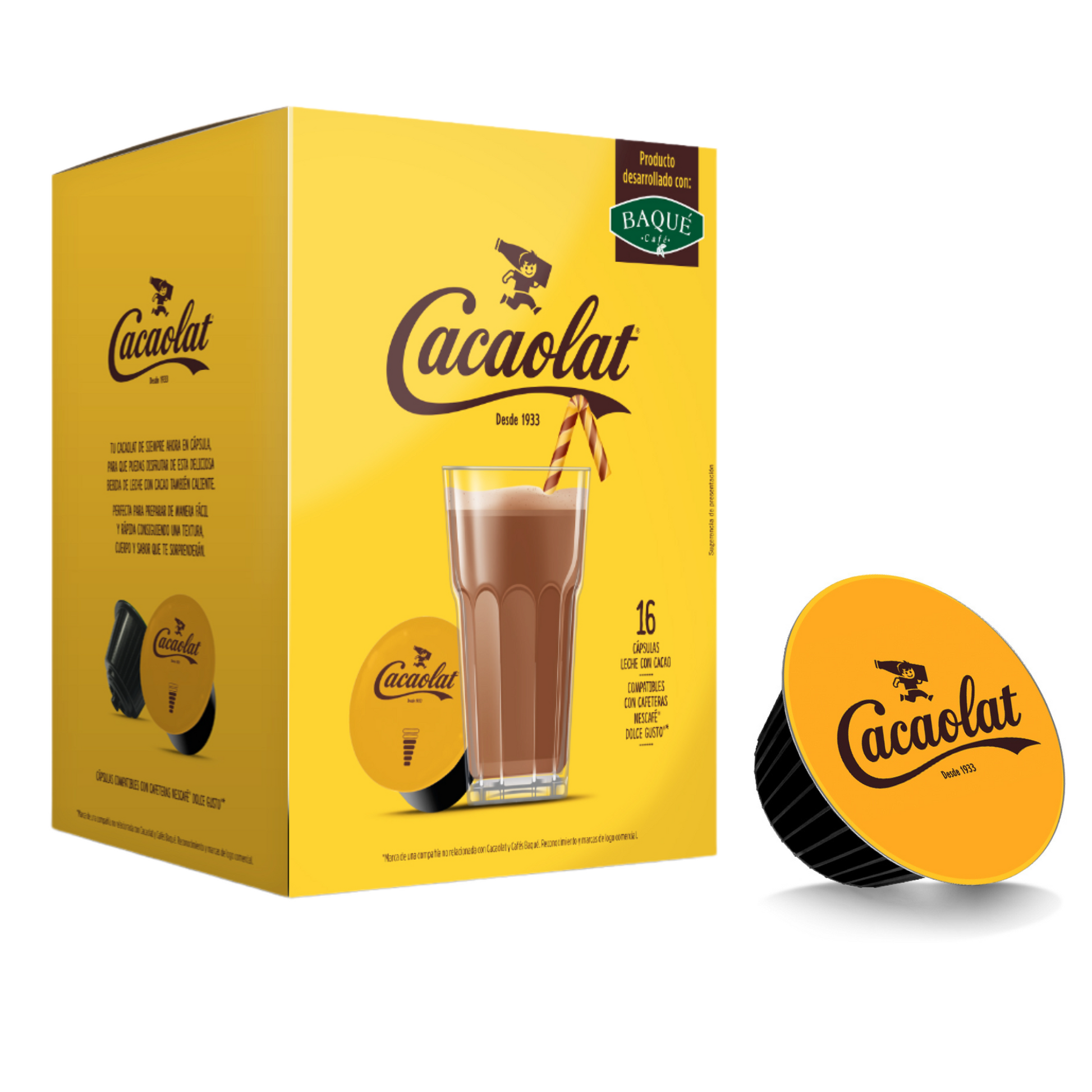 Cacaolat · Cápsulas Compatibles Dolce Gusto – Origen & Sensations